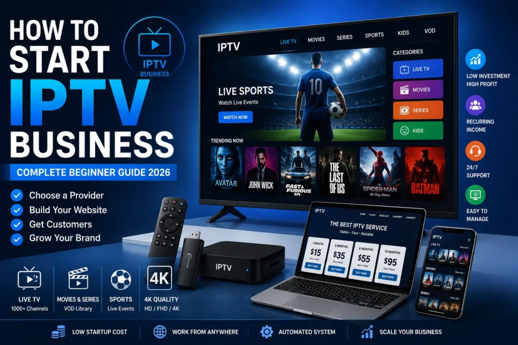 How to Start IPTV Business (2026 Guide)